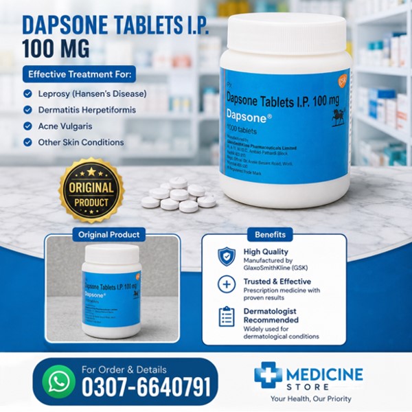 Dapsone Tablets 100mg Price in Pakistan