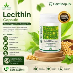 Lecithin Capsule Green World 1200mg In Pakistan