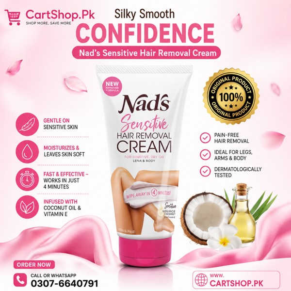 Nad’s Sensitive Hair Removal Cream In Pakistan