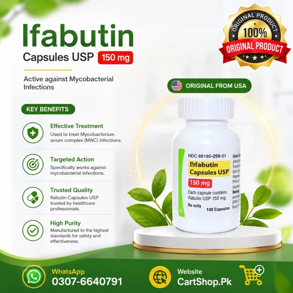 Rifabutin Capsules 150mg Price in Pakistan