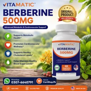 Vitamatic Berberine 500mg Capsules In Pakistan