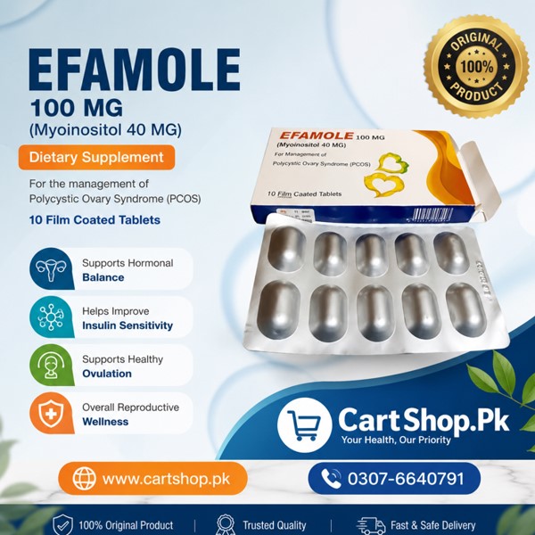 Efamole 100mg Tablets Price in Pakistan