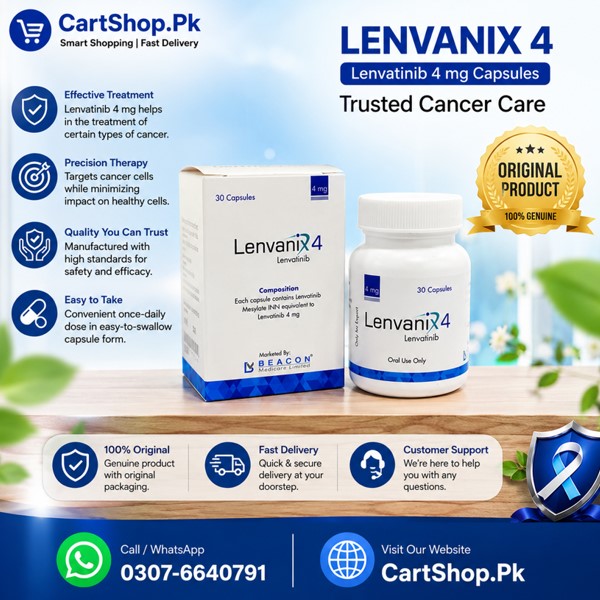 Lenvatinib Capsules 4 Mg Price In Pakistan